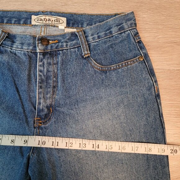 Vtg Zana Di Jeans Size 9 10 Flare High Rise Dragon Fly Embroidered 80's 90's - Picture 7 of 10